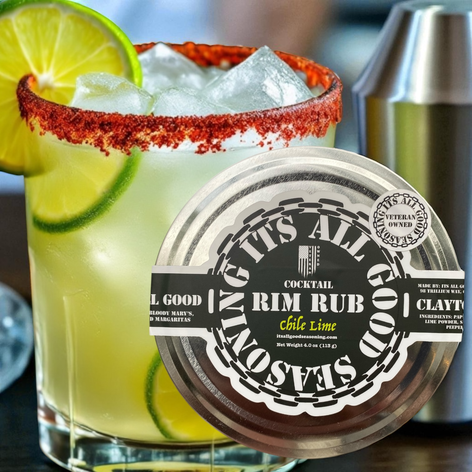 Chile Lime Rim Rub | Margarita Salt Rimmer