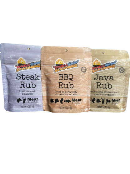 The Vacay Seasoning Box Set includes all 3 of our distinctive flavor profiles: salty, sweet and savory.