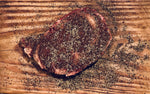 Apply a generous portion of our blackened steak rub to any steak for thick blackened crust all will enjoy. 